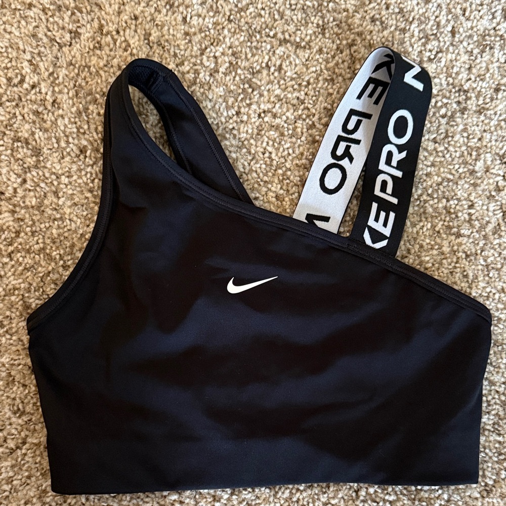 Nike Black Sports Bra with Logo Straps
